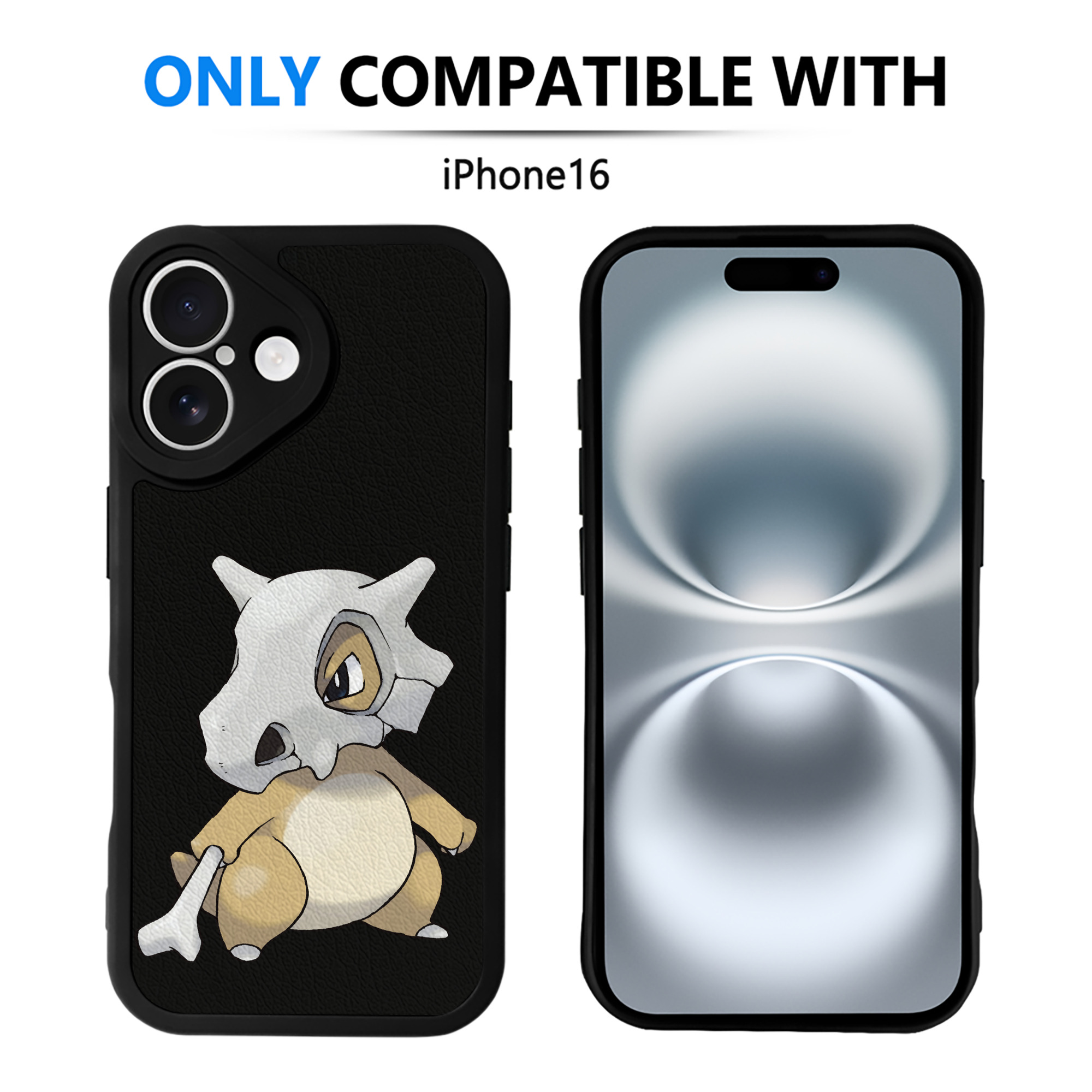 （画像用） ポケットモンスター Pokémon 【iPhone 16シリーズ対応】シリコンスマホケース（レザー調） 材質：シリコン